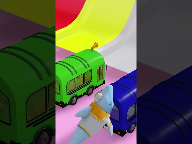 Wheels on the Bus Dance Party 2  #toonsong #learncolor