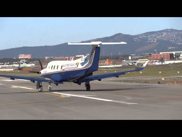 Despegues de dos Pilatus PC-12 del Aeropuerto de Sabadell