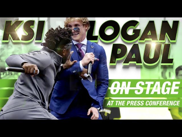 KSI VS. LOGAN PAUL PRESS CONFERENCE | ON STAGE AND BTS (HIGHLIGHTS)