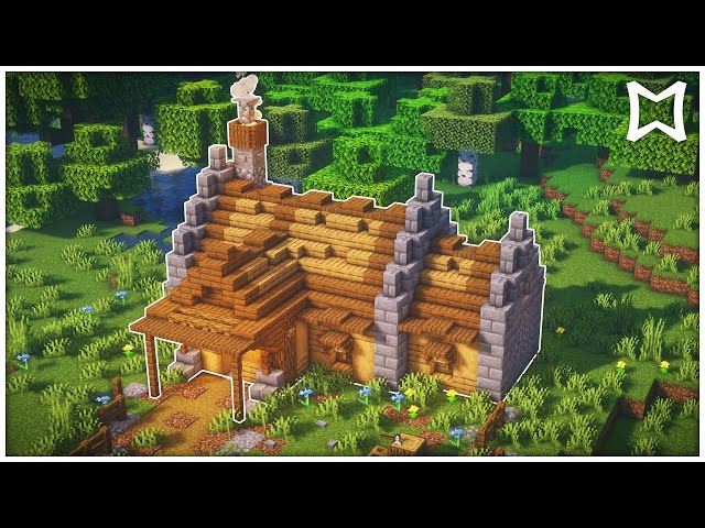 ► Minecraft Small Medieval Survival Cottage With Market Stall Tutorial (EASY)