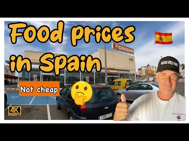 food prices in spain/Cost of living in Spain .food shop in consum/Torrevieja costa Blanca Spain