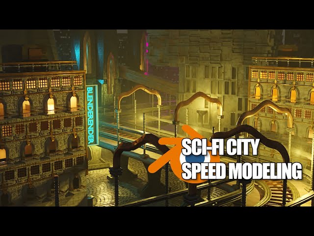 Sci-Fi City - Speed Modeling In Blender