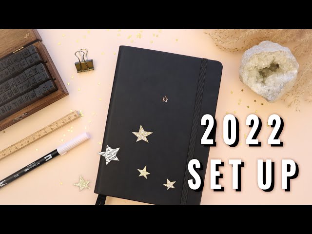 2022 BULLET JOURNAL SET UP ✨SIMPLE MAGICAL GALAXY THEME ⭐