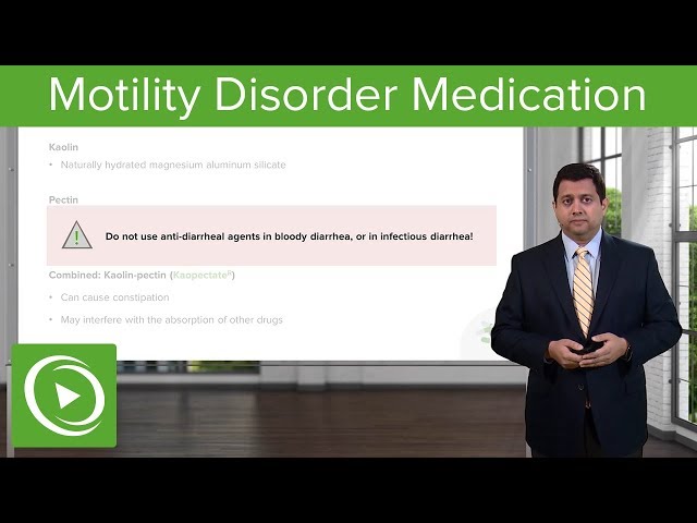 Motility Disorder Medication – Gastrointestinal Pharmacology | Lecturio