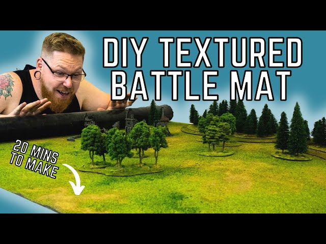 Amazing Homemade Textured Battle Mat For Warhammer Tabletop Games