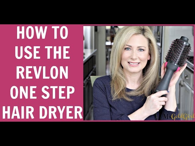 How To Use The Revlon One Step Hair Dryer | MsGoldgirl