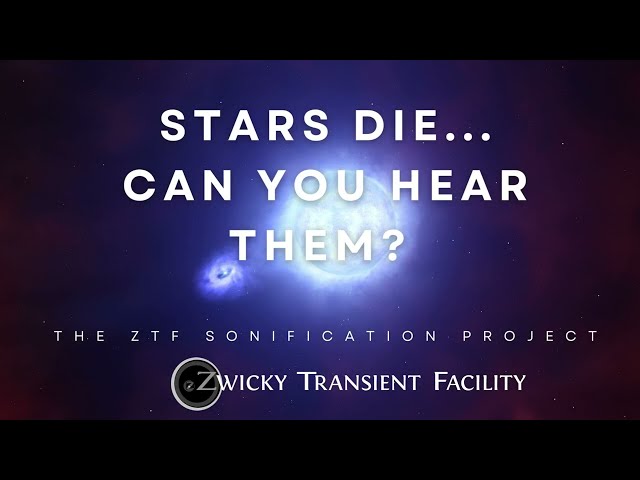 Stars die...can you hear them? -  sonification of astronomical data
