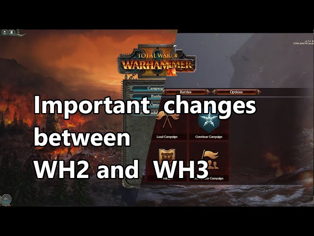 Important differences for you to know from WH2 to WH3 (Total War: Warhammer III)