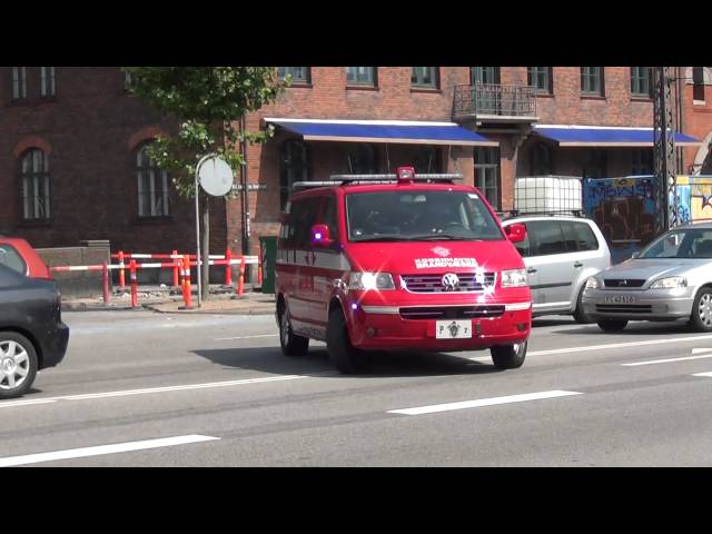 Officer Vehicle P2 responding in Copenhagen