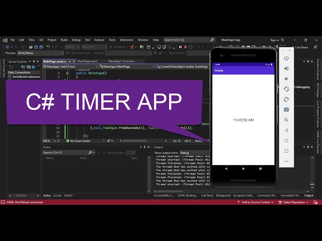 Timer inside .NET MAUI App (System.Threading.Timer)