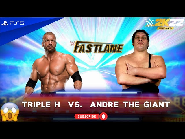 Andre The Giant vs Triple H - WWE 2K22