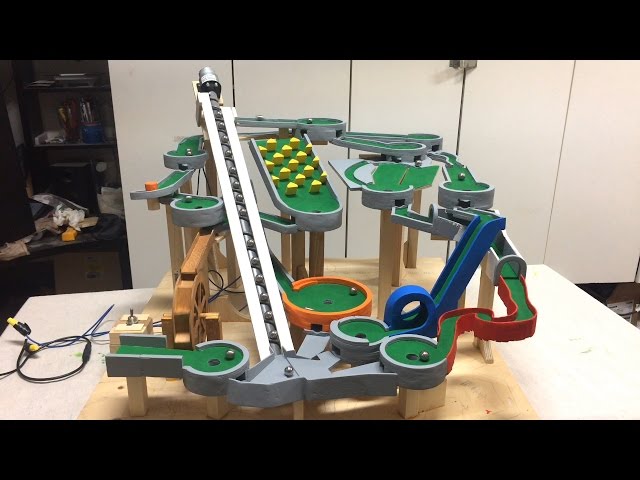 Mini Golf Marble Machine Build, Part 10 (Red and Yellow)