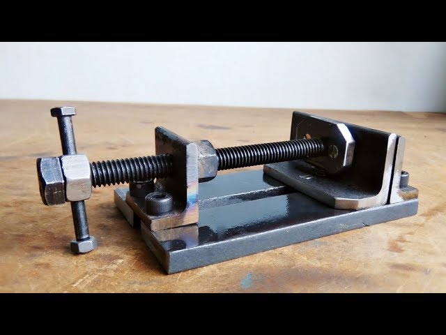Make A Metal Mini Drill Vise || DIY HomeMade Tool