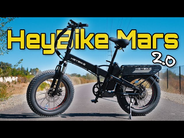 HeyBike Mars 2.0 Review: 28 MPH, Folding, Fat Tire E-Bike!
