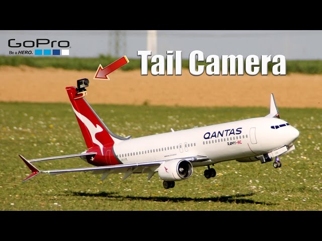 RC Boeing 737 MAX8 GoPro full flight tail view