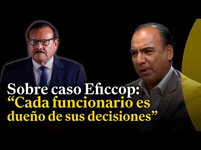 "Si el ministro considera que debe disolver el grupo de apoyo al Eficcop, es su decisión"