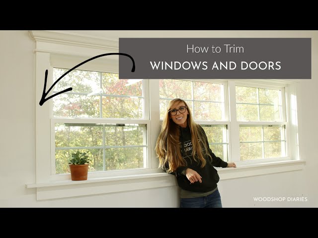 How to Install Custom DIY Window Trim & Door Trim--ON A BUDGET