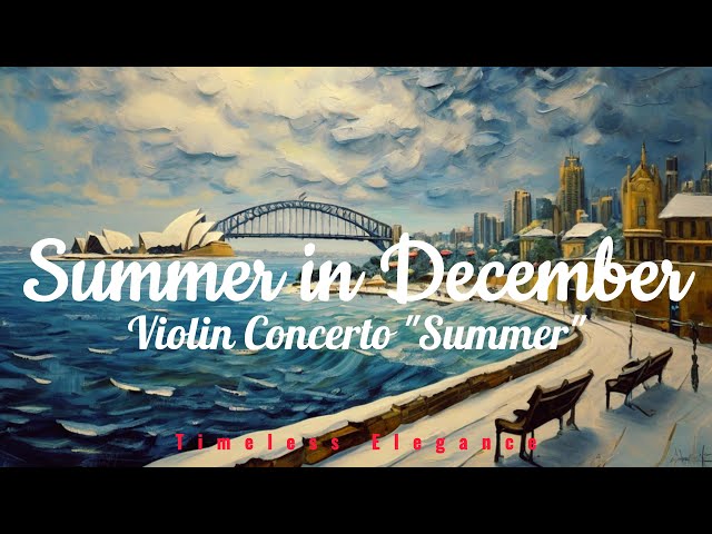 Summer Classical Music in Winter. Summer in December. Vivaldi  Violin Concerto "Summer" 🌞🎻🌴