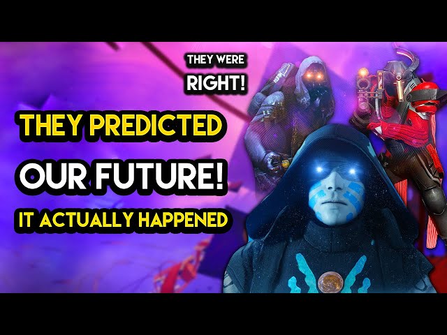Destiny 2 - PROPHECIES THAT PREDICTED OUR FUTURE! They Were Right and Its Scary