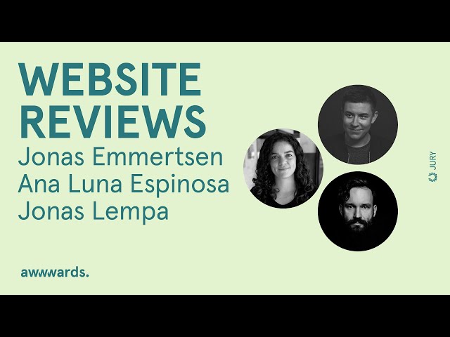 🔴 Live Jury Website Reviews | Jonas Emmertsen, Ana Luna & Jonas Lempa