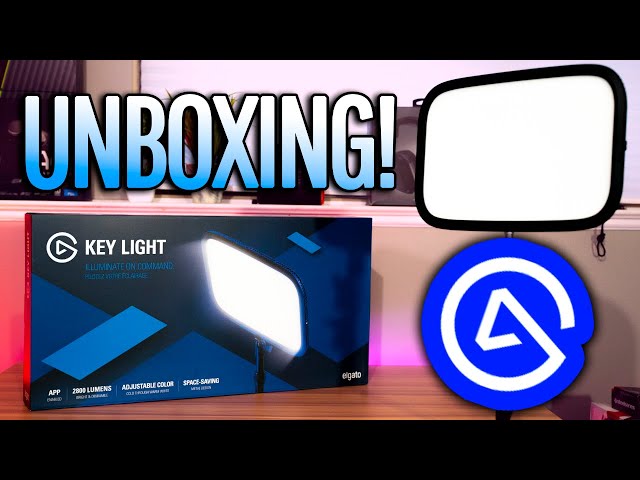 Elgato Key Light Unboxing! The BEST Streamer Light is LIT!!🔥🔥