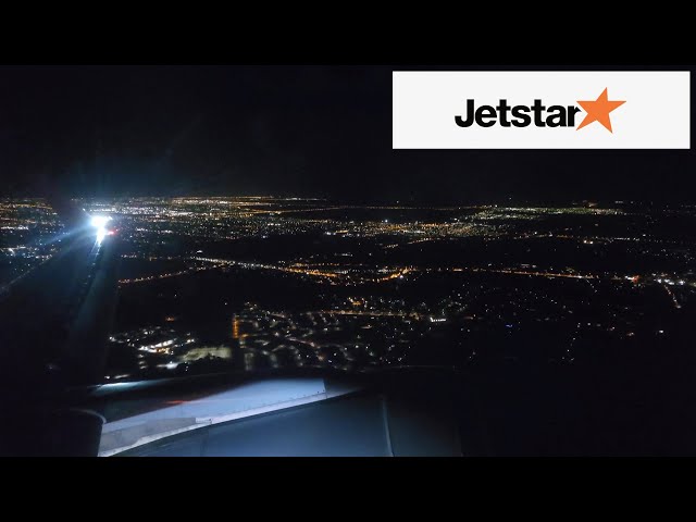 Jetstar A320-232 Beautiful Night Takeoff from Perth