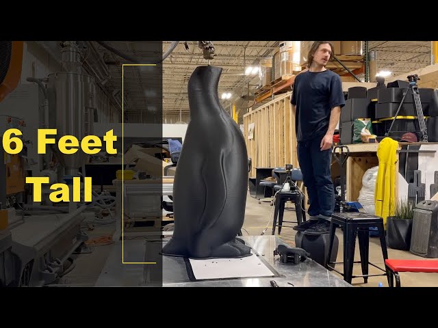 3D Printing a 6ft Tall Outdoor 3D Printed Penguin