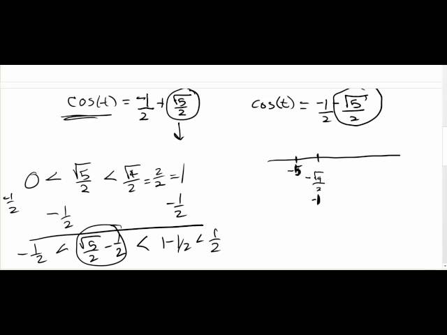 Solving quadratic trig equations where functions don't match: sin^2(t)=cos(t)