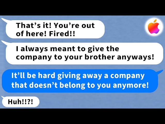 【Apple】Stubborn father tries to fire me from the company and give it to my brother, he doesn't know