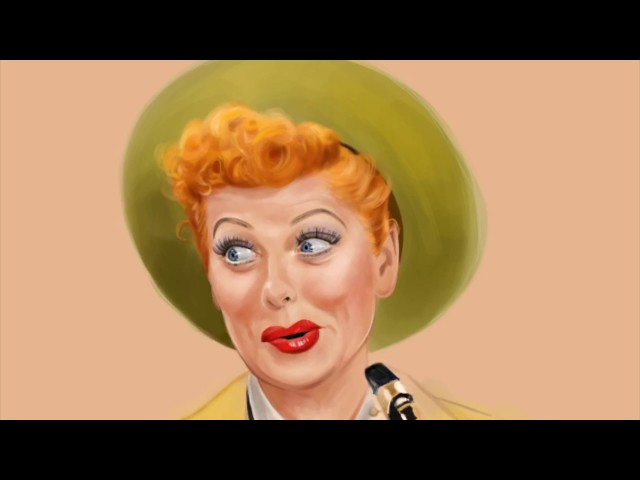 (HD) Drawing I Love Lucy 's Lucy Ricardo "Don't You Dig BeBop BeBop"