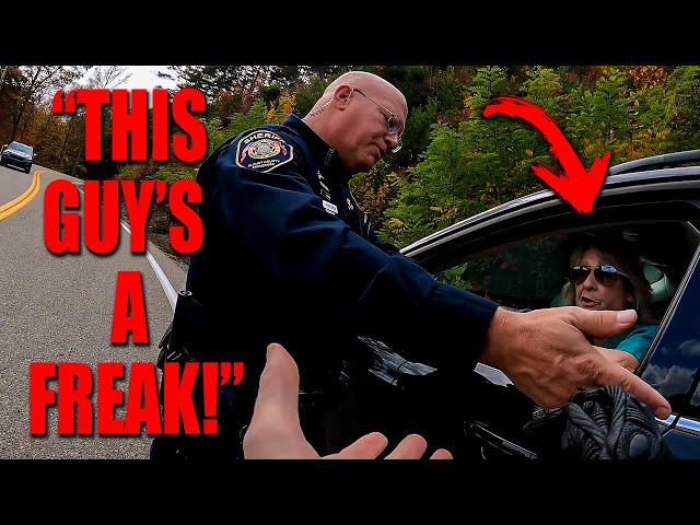 Crazy Lady Overreacting | Angry People & Crazy Moto Moments