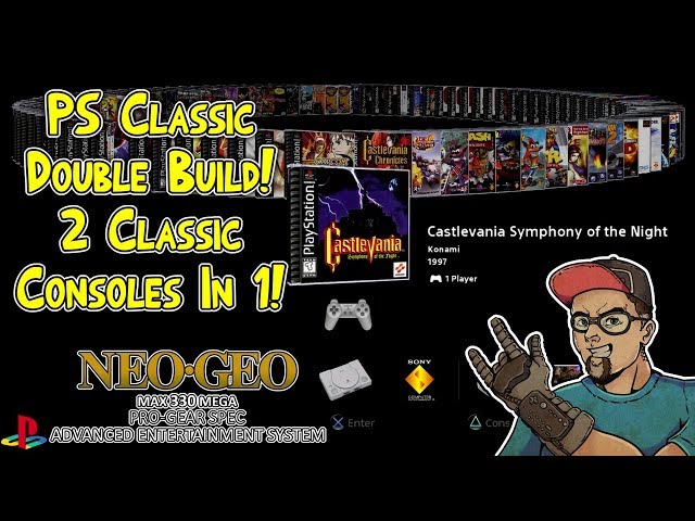 Ultimate PlayStation Classic Build 2 Consoles In 1! Neo Geo Mini & 100+ PSX Games BleemSync Hack!