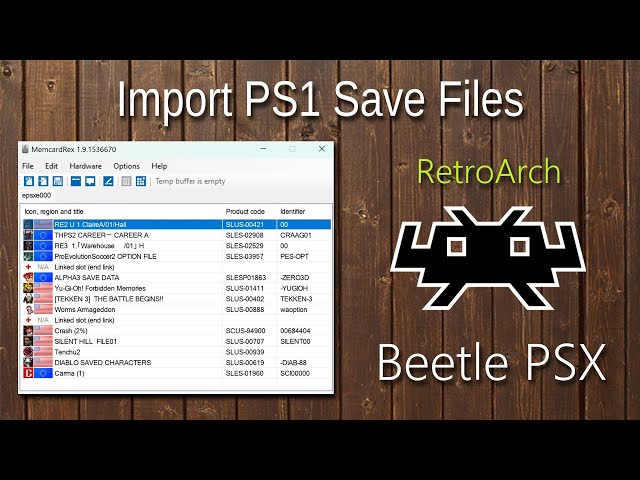 how to import ps1 internet saves to retroarch (beetle psx)
