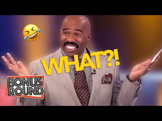 Steve Harvey Can't Believe These Answers On Family Feud