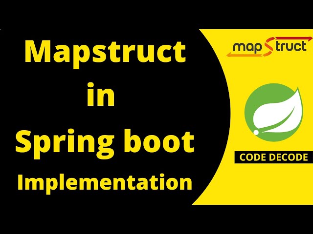 Mapstruct in Spring boot for Java bean mapper | Implementation with Live Demo | Code Decode