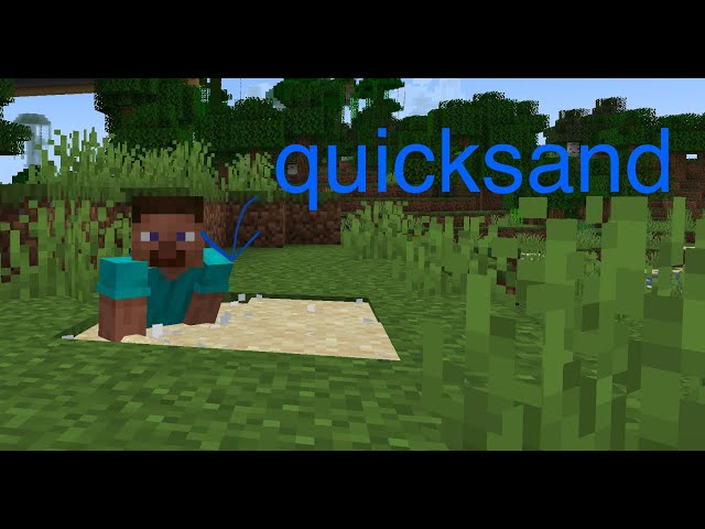 How to build working quicksand in Minecrsft