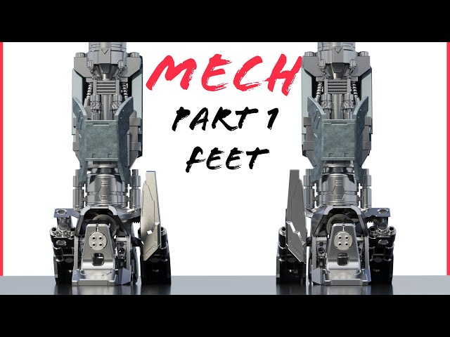 Mech Timelapse in Blender EEVEE - Part 1 - Feet