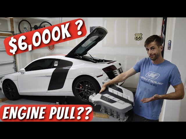 The BIGGEST Project For The V8 Audi R8! ENGINE PULL??