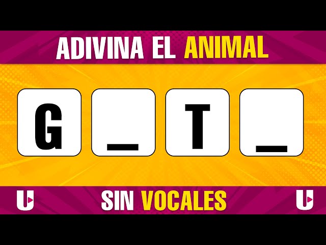 ADIVINA EL ANIMAL 🦁✅ Ordena las letras 2| Ultra Top