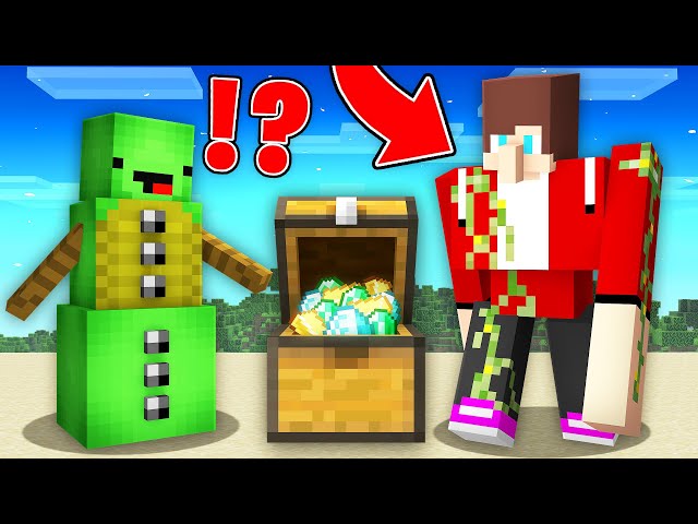 JJ And Mikey TURNED into MOBS BECAUSE of The CHEST in Minecraft Maizen