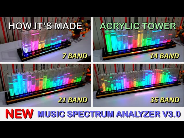 28 Band Spectrum Analyzer Part.5 |  Acrylic Tower | HOW IT'S MADE