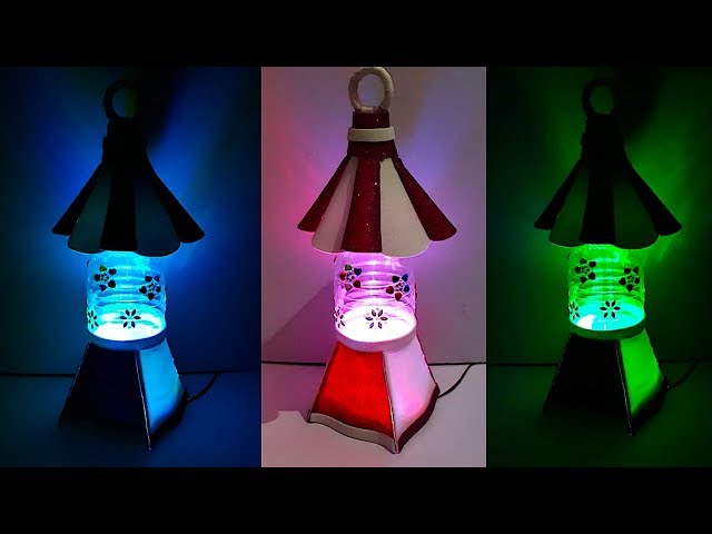 Lantern/Tealight Holder made with plastic bottle | DIY home Decorations Idea
