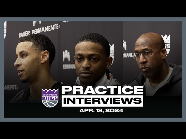 Keegan Murray, De’Aaron Fox & Coach Brown | Practice Pressers 4.18.24