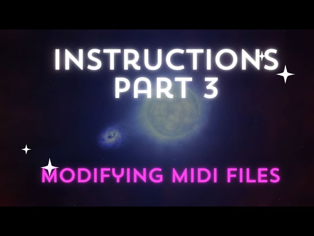 Sonify the cosmos - How to manipulate MIDI files
