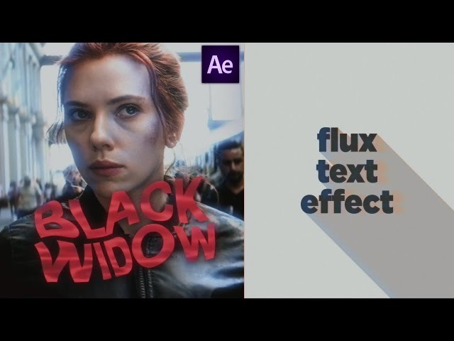 flux text effect (no plugins!) | after effects tutorial