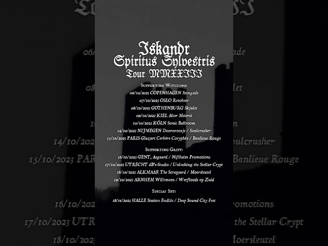 ISKANDR - Tour MMXXIII (Official Short)