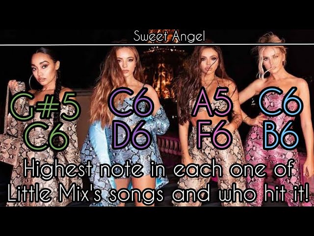 Highest note in each one of Little Mix's songs and who hit it!