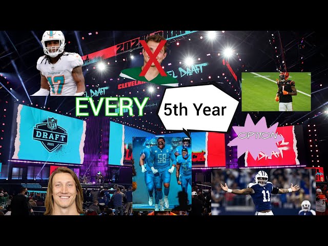 Every 2021 NFL draftees 5th year option decision