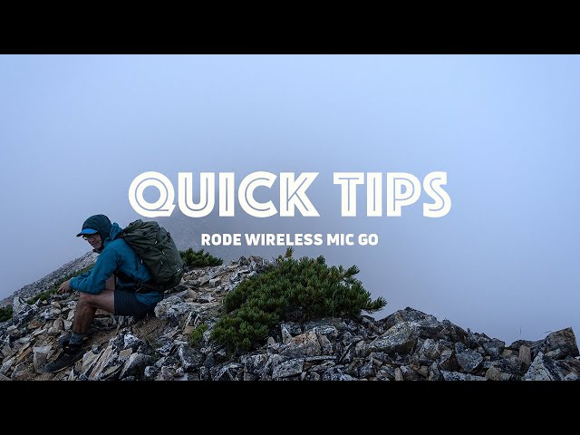 SHIMODA QUICK TIPS: RODE Wireless GO Mounting