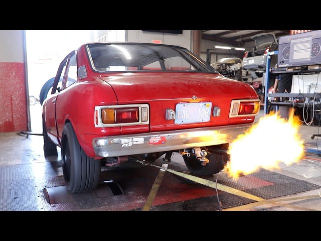 1974 Rotary Swapped Corolla Hits The Dyno!